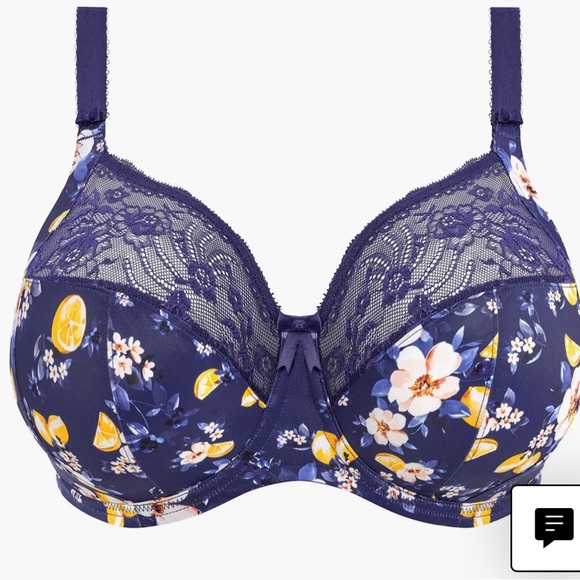Elomi Morgan Sicilia Sia Floral Plus Size Underwire Bra 38HH (UK) 38L (US)NWT - Picture 5 of 5
